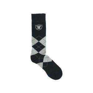 Oakland Raiders For Bare Feet Argyle Dress Sock