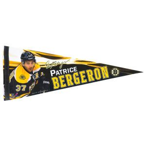 Boston Bruins Patrice Bergeron Wincraft 12x30 Premium Player Pennant
