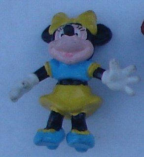 Disney`s Minnie Mouse PVC Figure Approx. Size 2 1/2"X3" Tall Yellow Skirt & Bow 