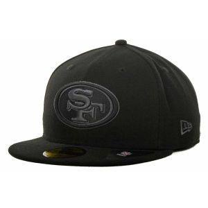 San Francisco 49ers New Era NFL Black Gray Basic 59FIFTY Cap