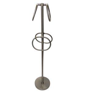 Allied Brass TS 40 ABR Antique Brass Universal Towel Stand w/ Four 9 Inch Rings