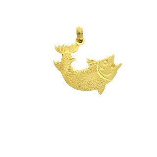 14K Gold Charm Pendant 1.6 Grams Nautical>Assorted Fish664 Necklace Jewelry