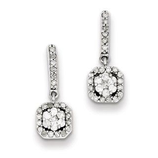 Sterling Silver Diamond Earrings Dangle Earrings Jewelry