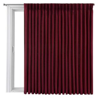 ROYAL VELVET Supreme Pinch Pleat/Back Tab Lined Patio Panel, French Cabernet