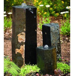 3 Semi Polished Stone Basalt Columns by Aquascape   Home Kitchen Patio Lawn Garden Gardening Water Gardens Ponds
