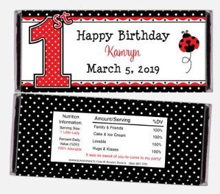 Ladybug First Birthday Candy Wrappers Health & Personal Care
