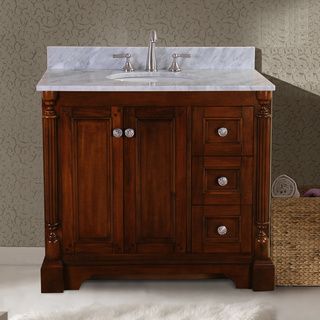 Virtu Virtu Usa Megan 36 inch Single Sink Bathroom Vanity Set Oak Size Single Vanities