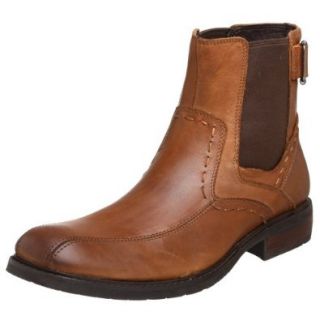 RJ Colt Men's Zaire Distressed Leather Boot, Dark Tan, 7.5 M US Shoes