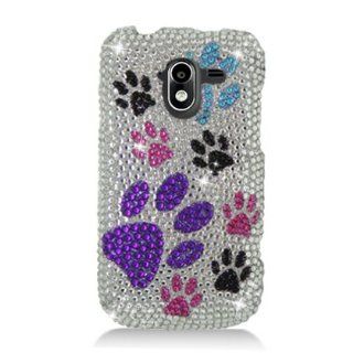 Aimo ZTEN9120PCLDI668 Dazzling Diamond Bling Case for ZTE Avid 4G N9120   Retail Packaging   Colorful Paws Cell Phones & Accessories