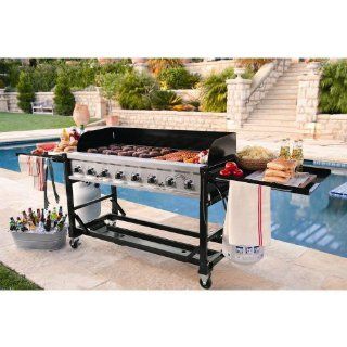 Commercial Grade Large BBQ Grill for Events 8 burners 1ST Class  Freestanding Grills  Patio, Lawn & Garden