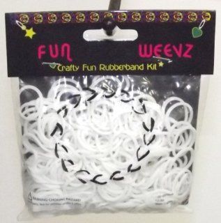 Fun Weevz Loom Bands Rubberband Kit White