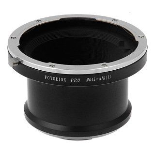 Fotodiox Pro Lens Mount Adapter, Mamiya 645 Lens   Nikon 1 Series Mirrorless Camera, V1, J1  Camera & Photo