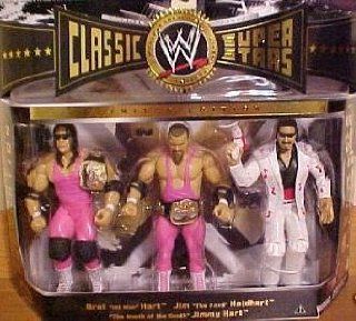 WWE CLASSIC SUPERSTARS HART FOUNDATION 3 PACK Toys & Games