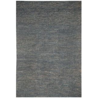 Hand woven Haneul 01 Grey Hemp Rug (2 X 3)