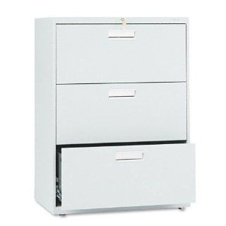 HON 673LQ 600 Series 30 Inch by 19 1/4 Inch 3 Drawer Lateral File, Light Gray   Lateral File Cabinets