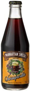 Manhattan Special SARSAPARILLA SODA "From the Wild West Side Of Brooklyn", 10 Ounce Glass Bottles (Pack of 12)  Soda Soft Drinks  Grocery & Gourmet Food