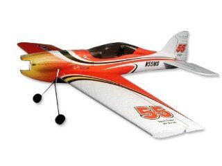 MS Composit Unique Red and White   4 Ch Aerobatic EPP Semi Scale Plane Kit Toys & Games