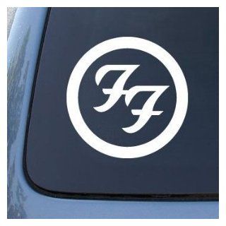 FOO FIGHTERS LOGO Style #1   5.5" WHITE Decal   NOTEBOOK, LAPTOP, IPAD, WINDOW, WALL, CAR, TRUCK, MOTORCYCLE   Wall Decor Stickers  