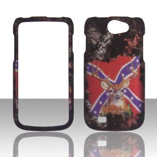 2D Camo Flag Stem Samsung Exhibit II 4G T679 / Galaxy Exhibit 4G / Galaxy W (i8150) Wonder T Mobile Hard Case Snap on Rubberized Touch Case Cover Faceplates Cell Phones & Accessories