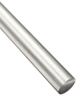 7075 Aluminum Round Rod, Unpolished (Mill) Finish, T6 Temper, ASTM B211/AMS QQ A 225/9, 4" Diameter, 12" Length Aluminum Metal Raw Materials