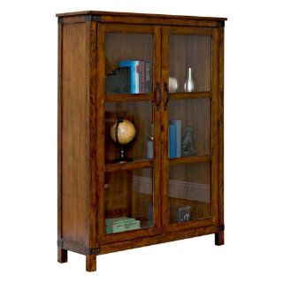 Martin Furniture Point Reyes Display Case in Toasted Pecan   Storage Cabinets