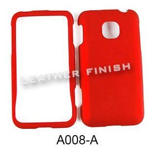 ACCESSORY HARD RUBBERIZED CASE COVER FOR LG OPTIMUS 2 AS680 DEEP RED Cell Phones & Accessories