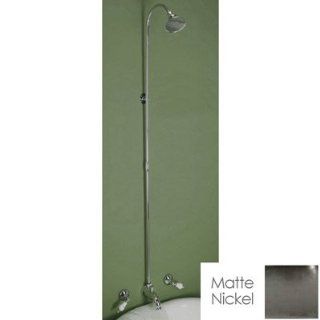 Strom Plumbing Porcelain Lever Shower Faucet P0117M Matte Nickel   Tub And Shower Faucets  