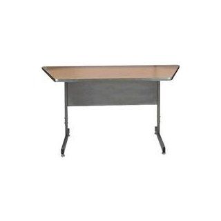 Config u raxx Angled Center Desk Color Maple, Size Large  Office Workstations 