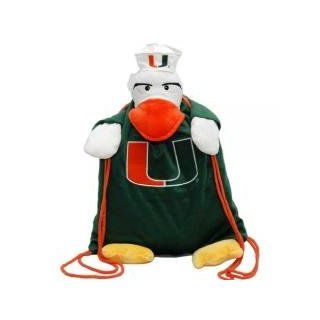 Miami Hurricanes NCAA Plush Mascot Backpack Pal  Other Products  