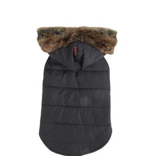Puppia Cody Hood Winter Dog Vest/Coat, Small, Black  Pet Coats 