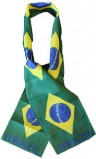Brazil   8" x 63" Lightweight Flag Scarf Novelty Scarves Clothing