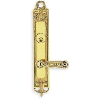 Omnia 54229 Entrance Lock A SB Shaded Bronze Door Hardware Single Cylinder Entrance Mortise Lockset   Door Levers  