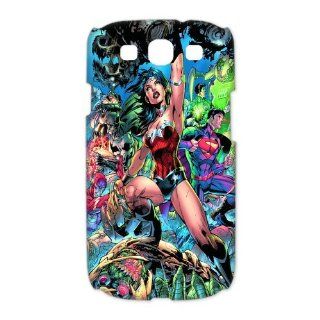 Custom Justice League Case for Samsung Galaxy S3 I9300 (3D) WS3 1982 Cell Phones & Accessories