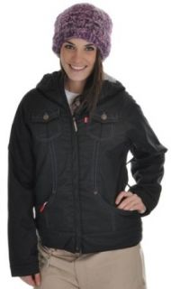 686 Levi Trucker Insulated Ski Snowboard Jacket Black Heringbone Womens Sports & Outdoors