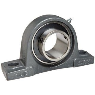 Hub City PB250DRWX2 7/16 Pillow Block Mounted Bearing, Normal Duty, Low Shaft Height, Relube, Setscrew Locking Collar, Wide Inner Race, Ductile Housing, 2 7/16" Bore, 2.82" Length Through Bore, 2.687" Base To Height Industrial & Scienti