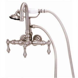 elizabethan classics wall mount gooseneck tub faucet with