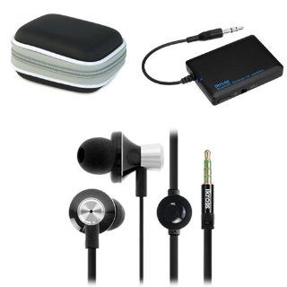 iKross Bluetooth Stereo Streaming Receiver + 3.5mm Headset + Adapter + Accessories Carrying Case for Samsung Galaxy S5 / S4, Galaxy Note 3 2, Galaxy Mega 6.3 and Other Smartphone, window Mobile Phone, Tablet, Ebook  Player, and more Cell Phones & A
