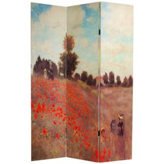 Double Sided Works of Monet Canvas Room Divider