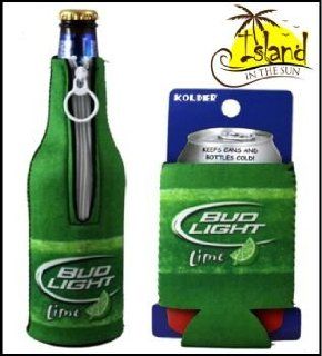 (2) Bud Light Lime Beer Can & Bottle Koozie Cooler  Bud Lite Lime  Sports & Outdoors