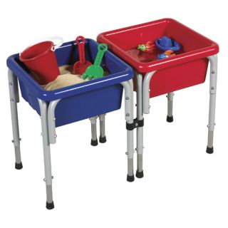 Active Play 2 Station Square Sand and Water Table with Lids