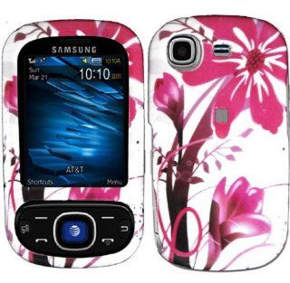 Pink Splash Hard Case Cover for Samsung Strive A687 Cell Phones & Accessories