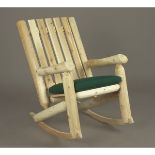 Rustic Natural Cedar Furniture High Back Indoor / Outdoor Rocking