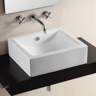 Caracalla Ceramica II Vessel Bathroom Sink with Curved Basin