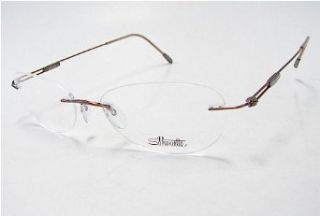 SILHOUETTE 6661 Titan Next Generation III 6083 Brown Sugar Optical Eyeglasses Frame (Bridge17 Temple135) Clothing