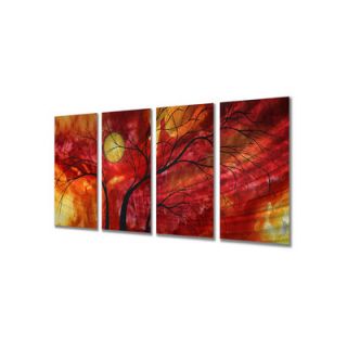 Burning Crimson by Megan Duncanson, Abstract Wall Art   23.5 x 48