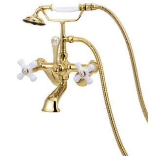 Elizabethan Classics Wall Mount Tub Faucet with Hand Shower and