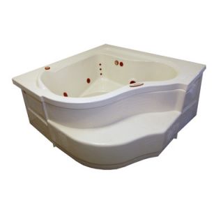 EAGO 61 x 61 Corner Waterfall Whirlpool Tub   AM505