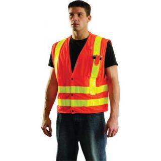 OccuNomix Orange OccuLux® LOrange Mesh Vest With 3M™ Scotchlite