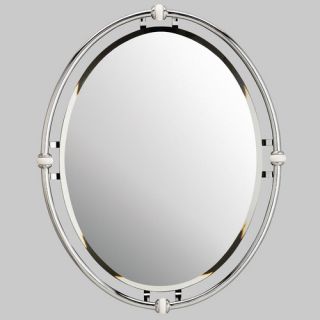 30 H x 24 W Oval Beveled Mirror