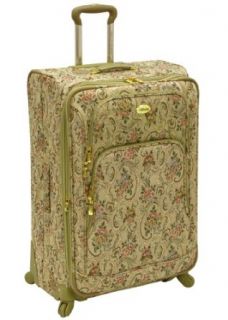 Amelia Earhart Luggage Versailles Collection Gold 28 Inch Expandable 360 Upright, Gold Tapestry, One Size Clothing